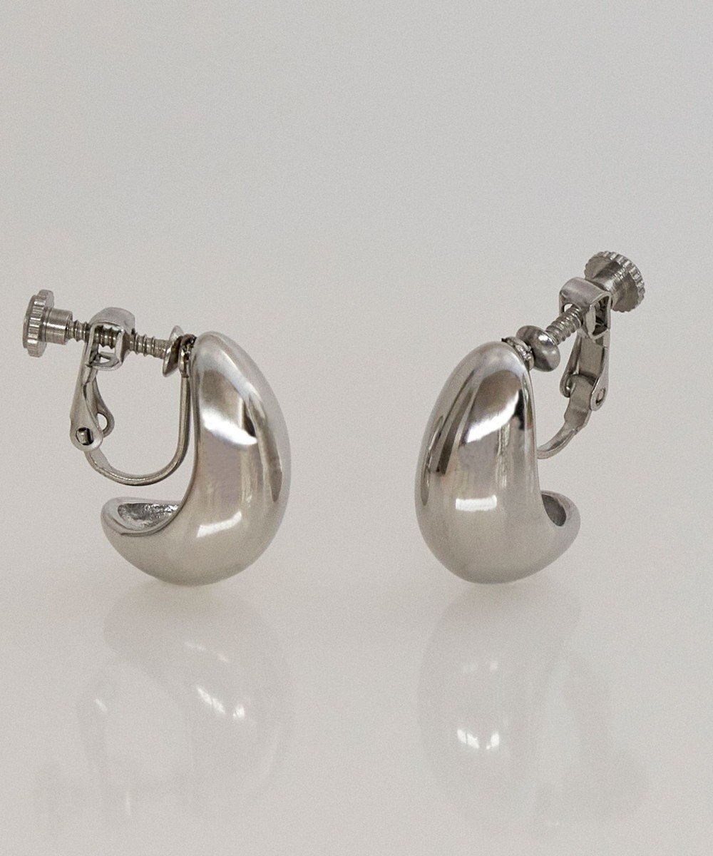 Phoebe 【金属アレルギー対応】プランプフープイヤリング　シルバー/サージカルステンレス 