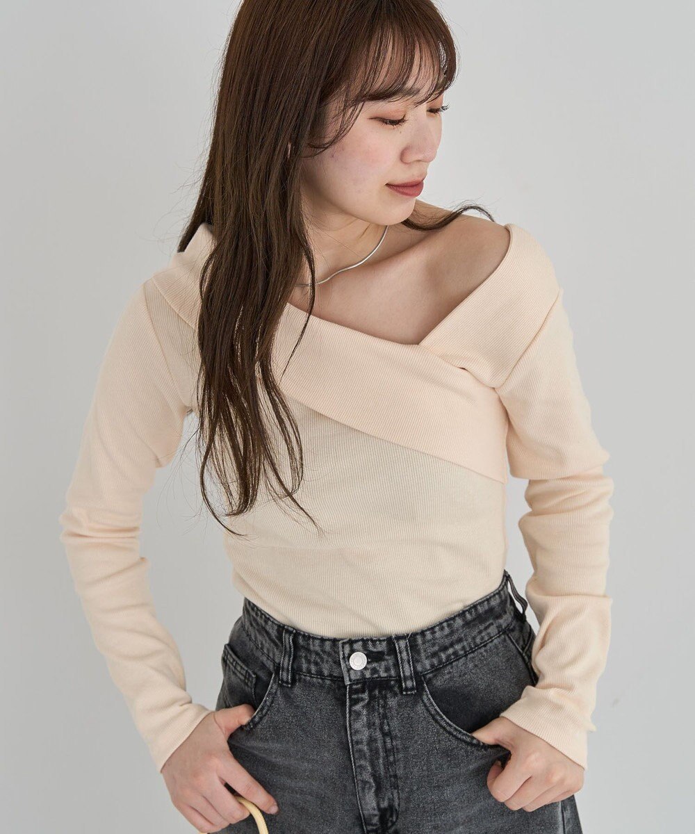 Green Parks ・ｓｗｉｎｇ　ｂｙ　クロスネックプルオーバー 