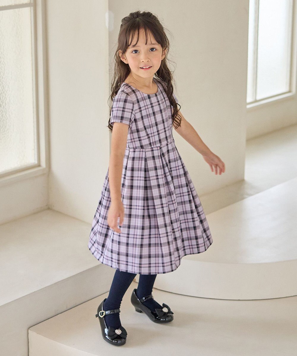 ANY KIDS 【2点セット】セーラージャケット+チェックワンピース 