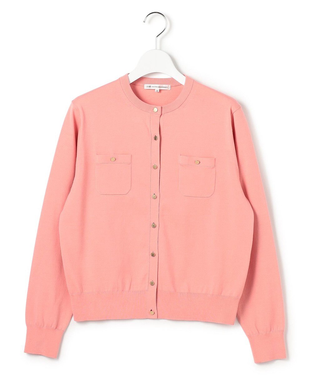 23区 L 【先行予約】プレミアムビオコットン ポケット カーディガン 