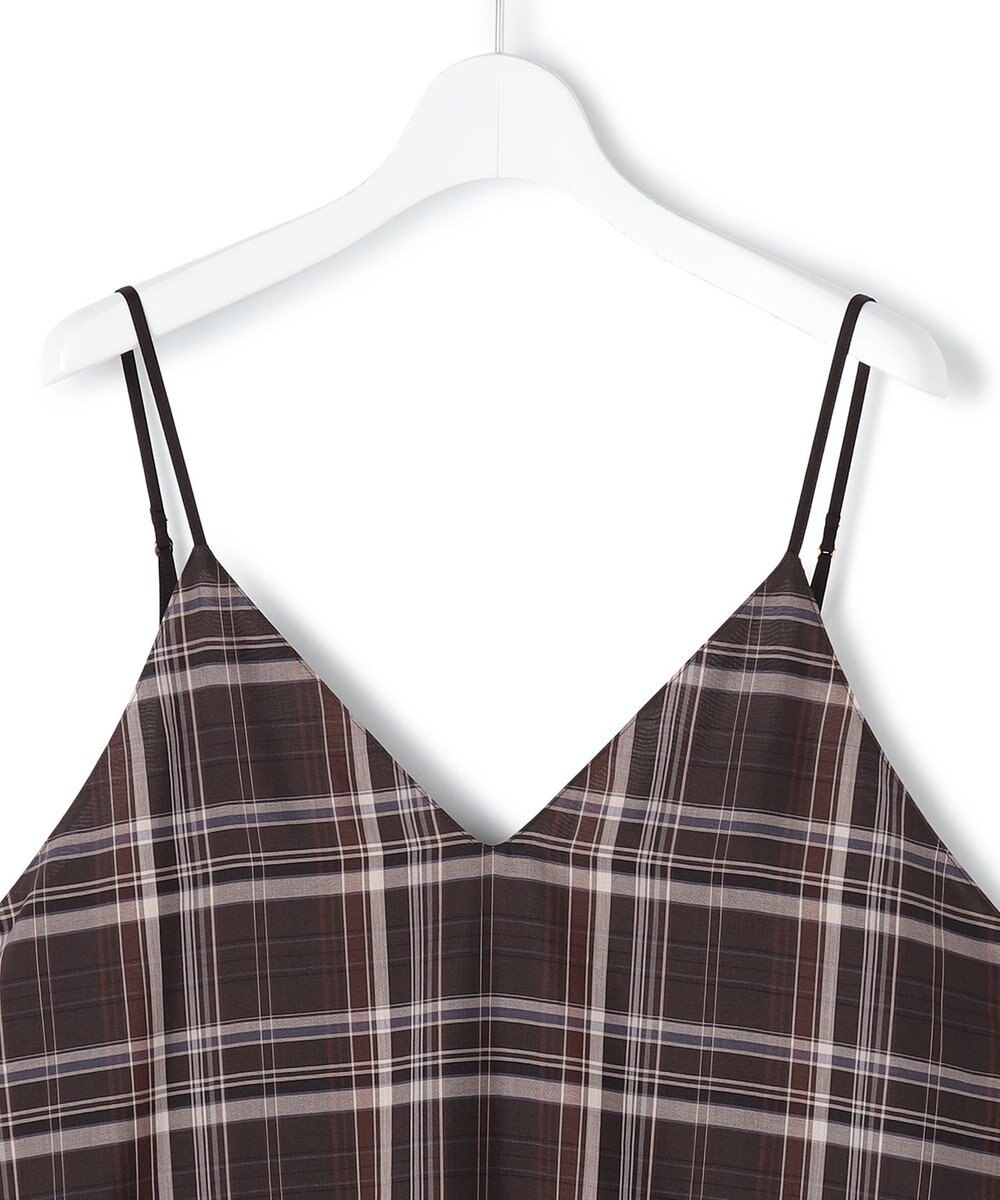 23区 【先行予約】ハイツイストシアーチェック キャミソールワンピース 