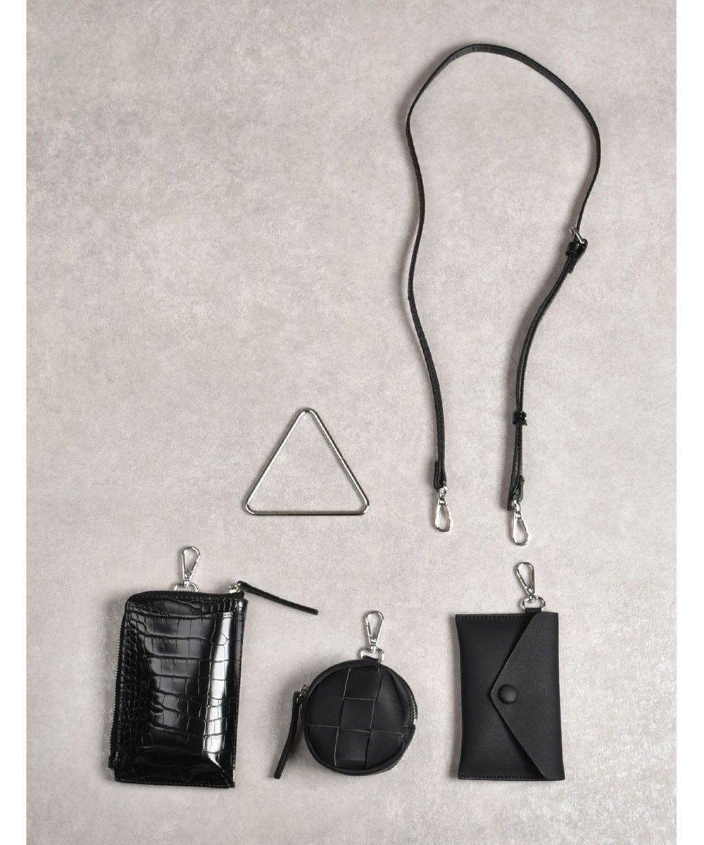 LA BAGAGERIE 【MONICA】トライアングルマルチショルダーバッグ 