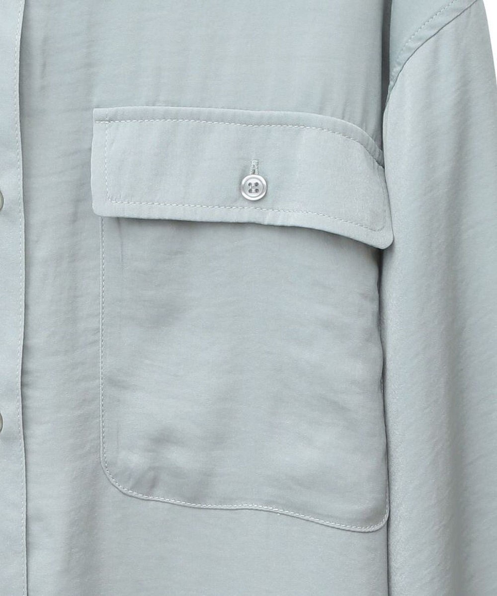 Green Parks ・ＳＵＧＡＲ　ＳＰＯＯＮ　サテンオーバーシャツチュニック 