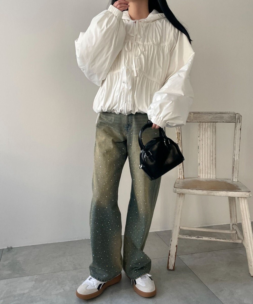 WEGO リボンフードブルゾン 