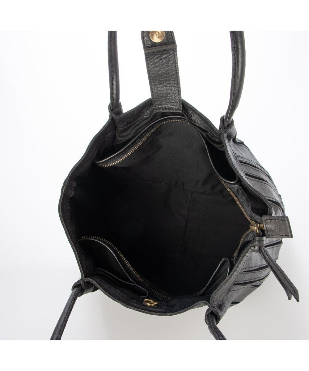 UNBILLION ピークスピーク PEAKS PEAK / ソフトレザーマルチストライプトート 