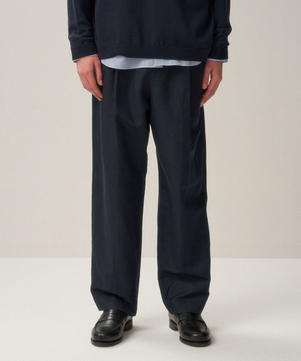 ATON SILK WASHI TWILL | ワイドパンツ - UNISEX 