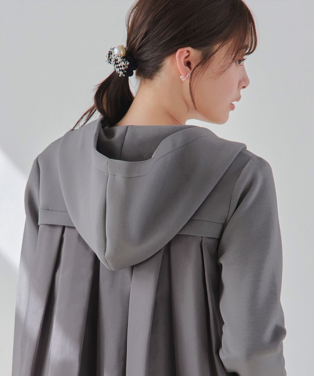 Tiaclasse 【洗える】異素材ドッキングフーディー 