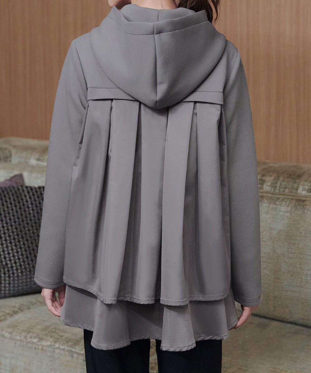 Tiaclasse 【洗える】異素材ドッキングフーディー 