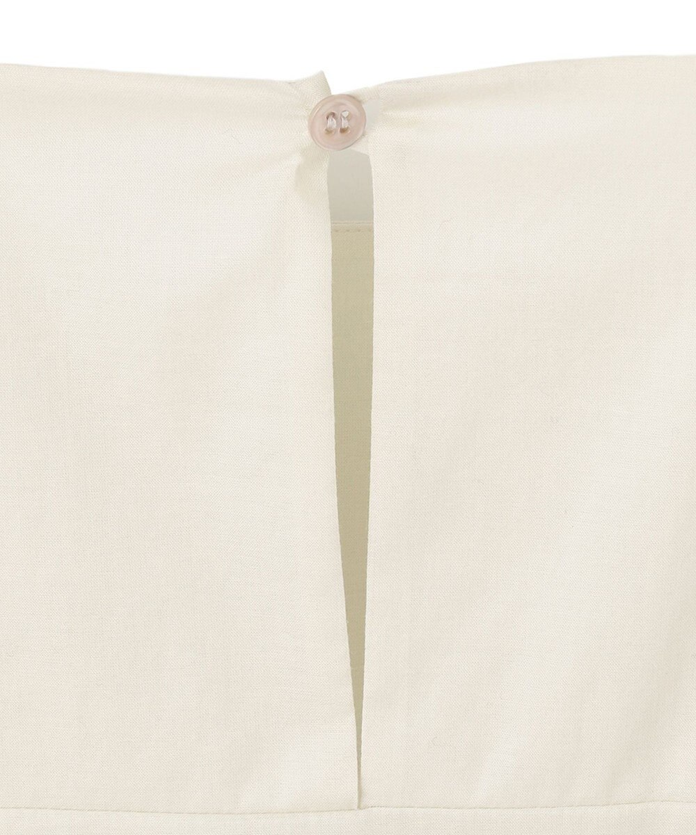 ICB 【洗える】テンセルコットンローン スクエアネックブラウス 