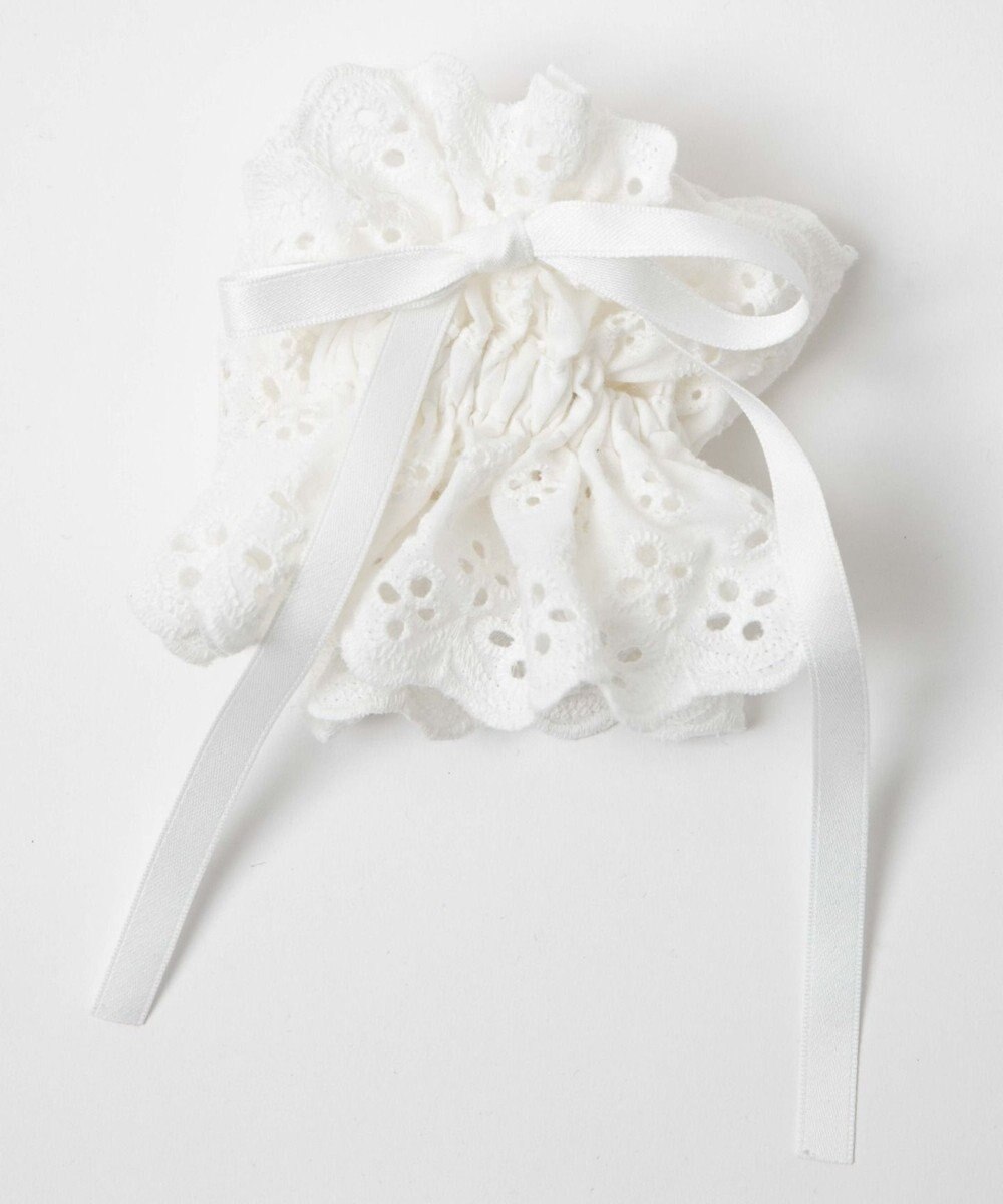 WEGO Lリボン付きレースシュシュ 