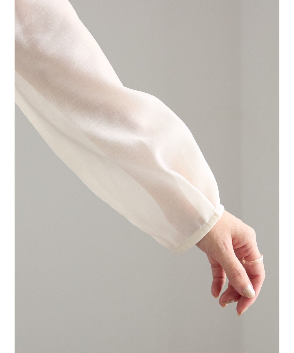 Te chichi ナローリボンシアーペプラムブラウス《2025Autumn catalog vol.2 item》 