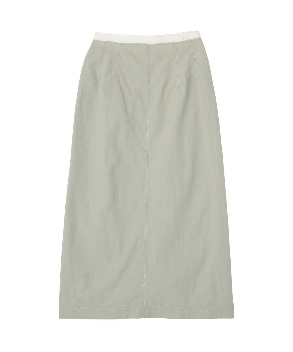 CRAFT STANDARD BOUTIQUE ナイロンダブルウエストIラインスカート 