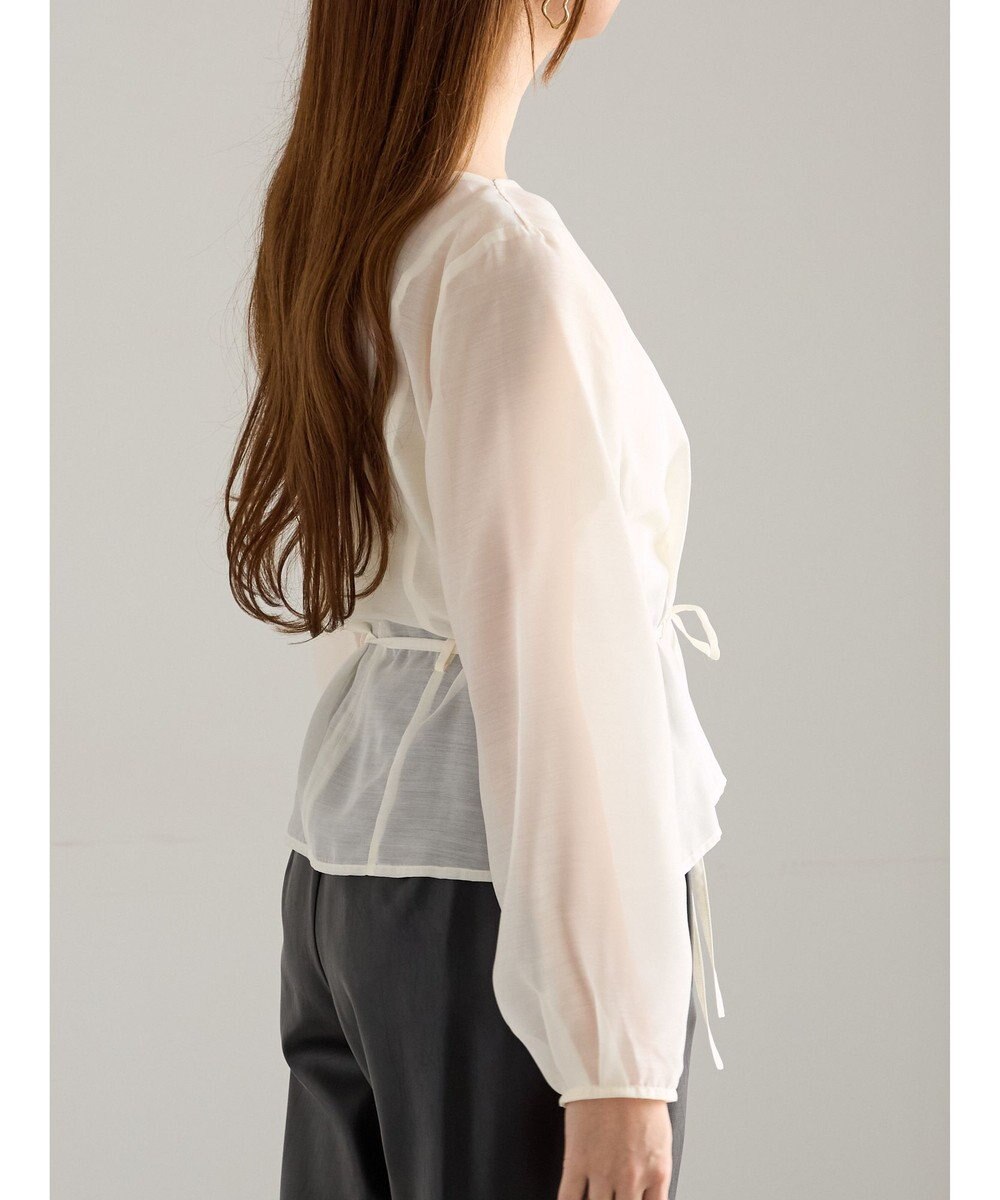 Te chichi ナローリボンシアーペプラムブラウス《2025Autumn catalog vol.2 item》 