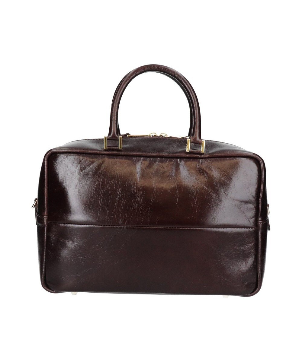 INTER-CHAUSSURES 【CHRISTIAN VILLA】ボックスシルエットレザーハンドバッグ 