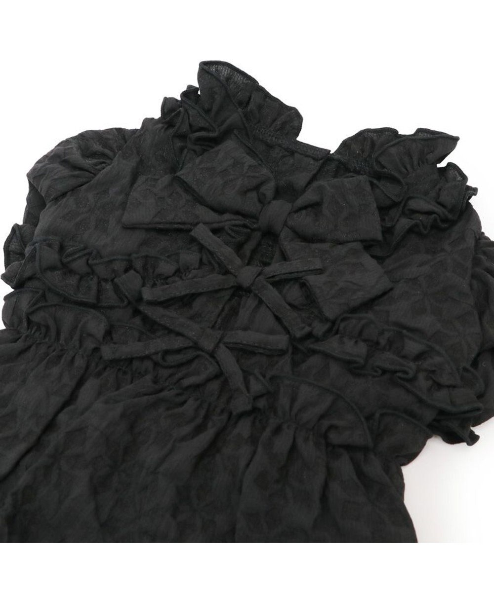 PET PARADISE cherircouture フリルリボン ワンピース 《ブラック》 小型犬 