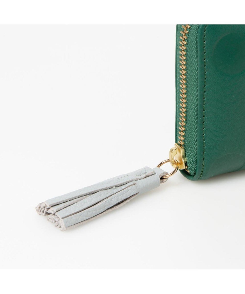 UNBILLION ペルケ perche / ドット型押し・ジャバラカード長財布 