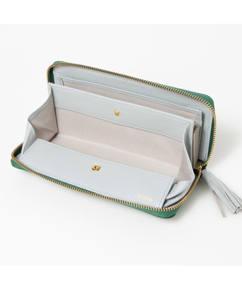 UNBILLION ペルケ perche / ドット型押し・ジャバラカード長財布 