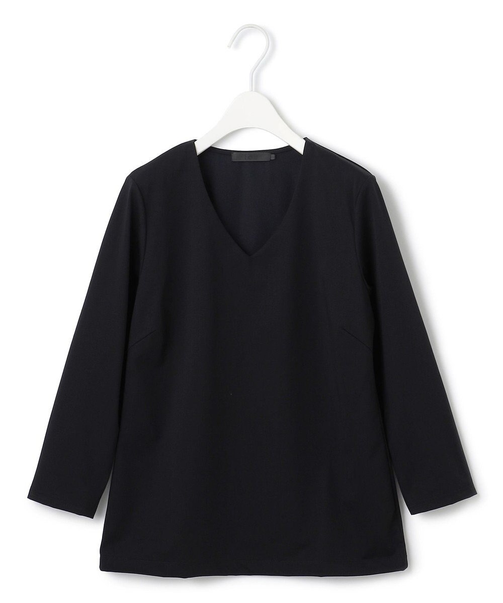 ICB 【洗える】スーペリアジャージー Vネックプルオーバー 