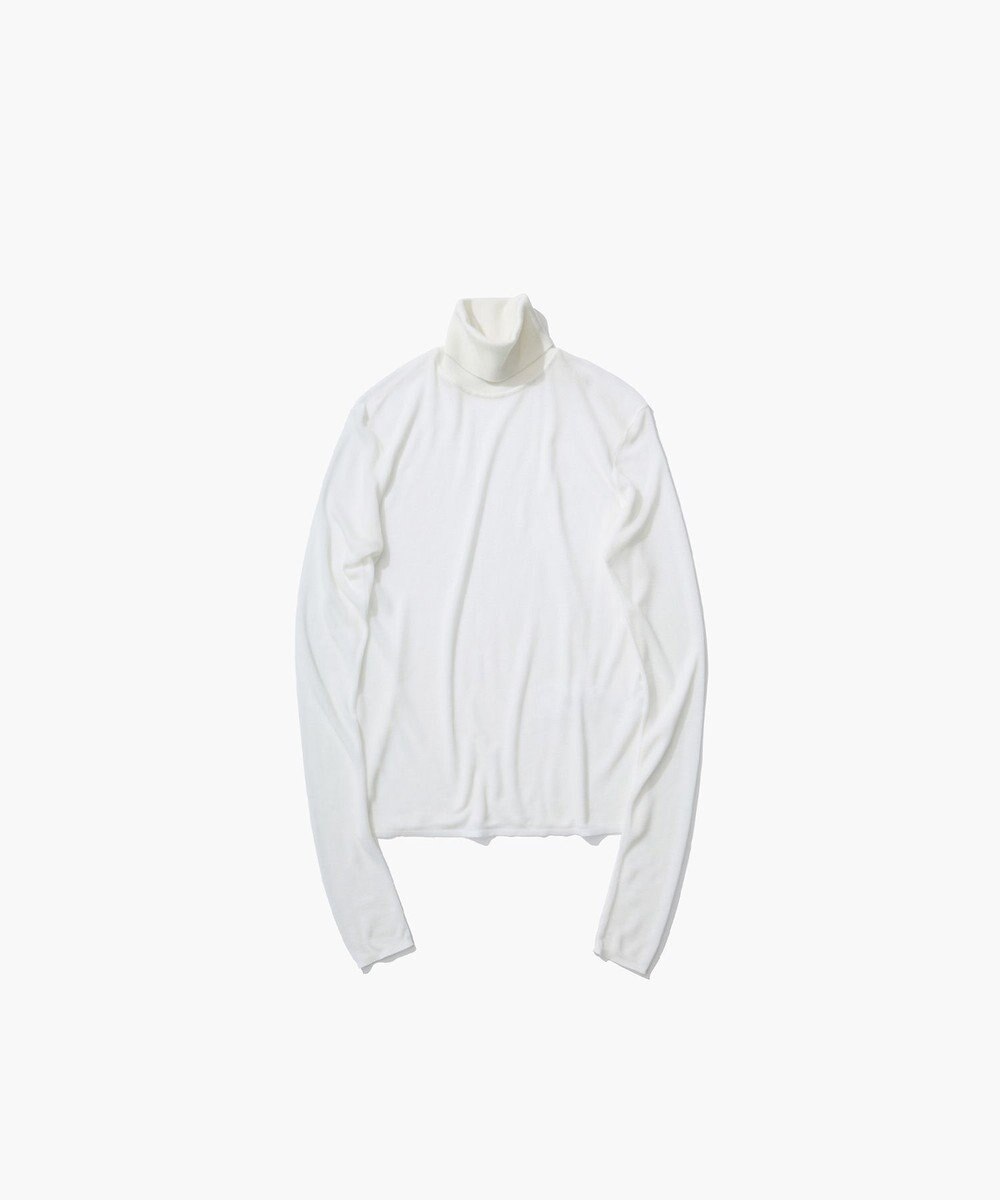 ATON TENCEL SILK CIRCULER RIB | タートルネックセーター 