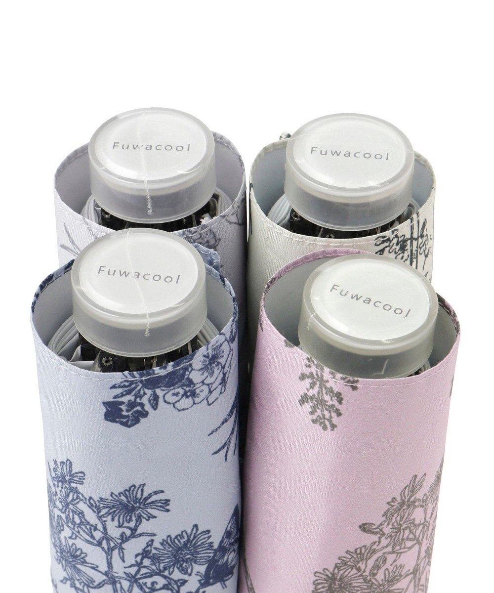 MOONBAT Fuwacool(フワクール) フワクールホワイト 晴雨兼用日傘 折りたたみ傘 トワルドジュイ 軽量 一級遮光／遮熱／UV 