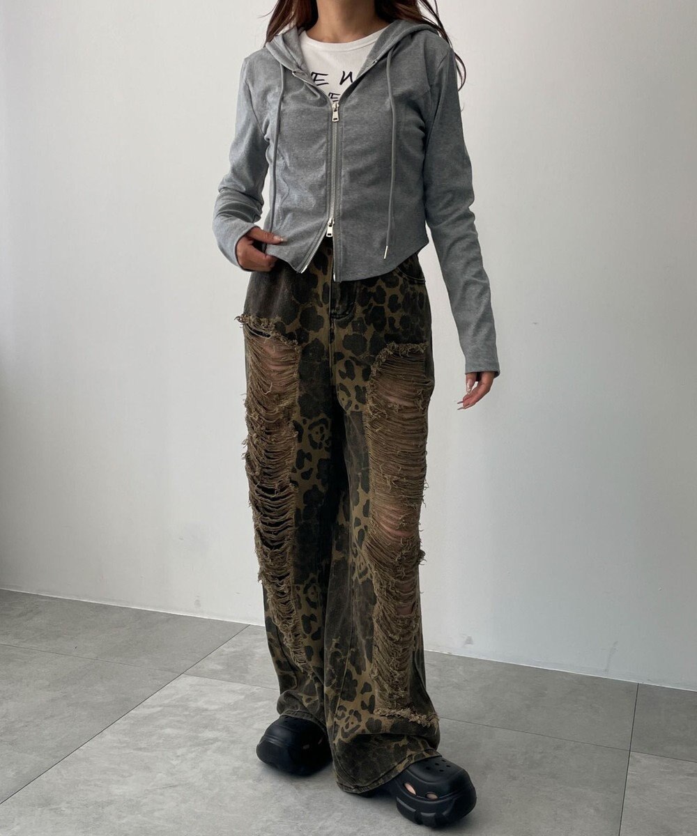 WEGO カーブヘムダブルZIPパーカー 