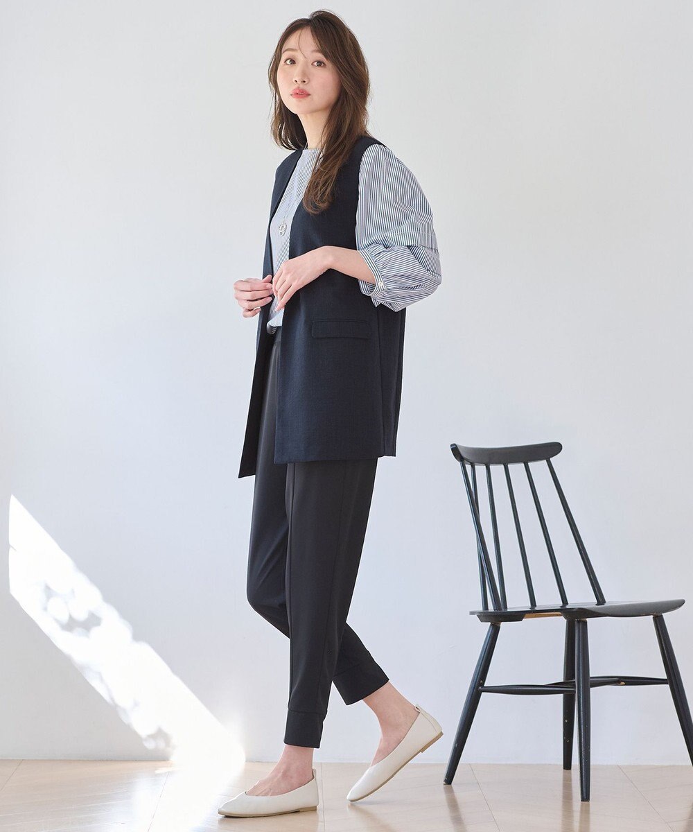 ANY 【UVカット/抗菌防臭/吸水速乾】エニィファンクション袖タックブラウス 