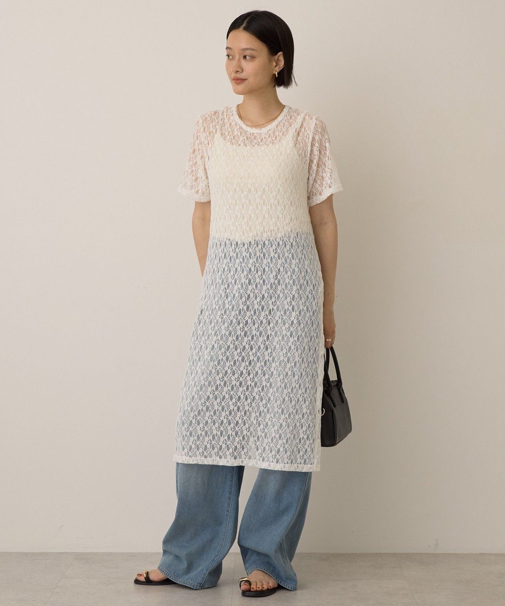 AMERICAN HOLIC レースＴシャツワンピース 