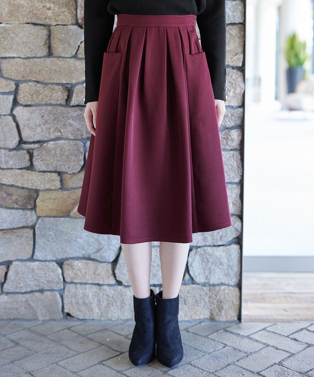 Tiaclasse ポケットフレアスカート 