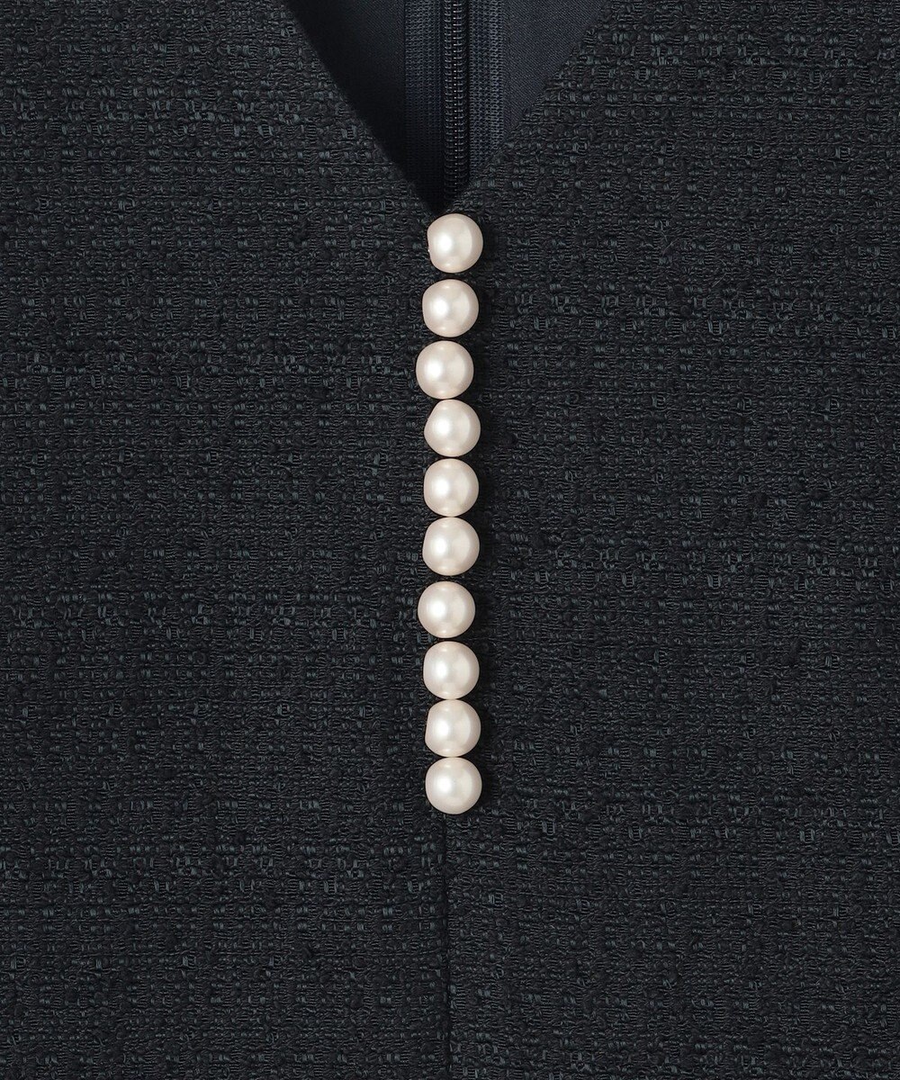 23区 【APPLAUDIR】シャイニーツイード パールデザインドレス 