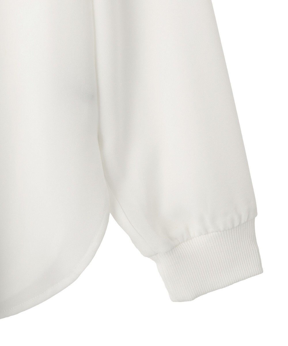 YECCA VECCA 2wayリブMIXジョーゼットブラウス 