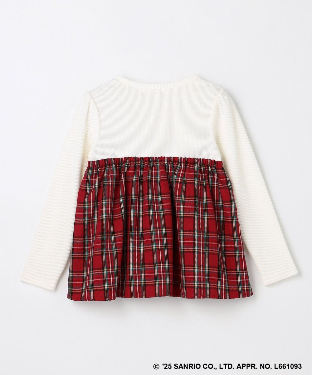 ANY KIDS 【ハローキティ×ANY KIDS】ドッキング刺繍 長袖Tシャツ 