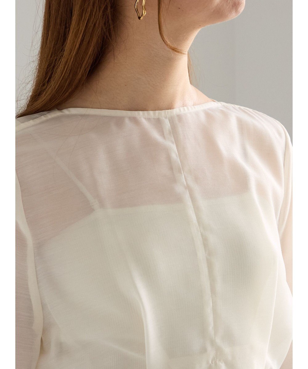 Te chichi ナローリボンシアーペプラムブラウス《2025Autumn catalog vol.2 item》 