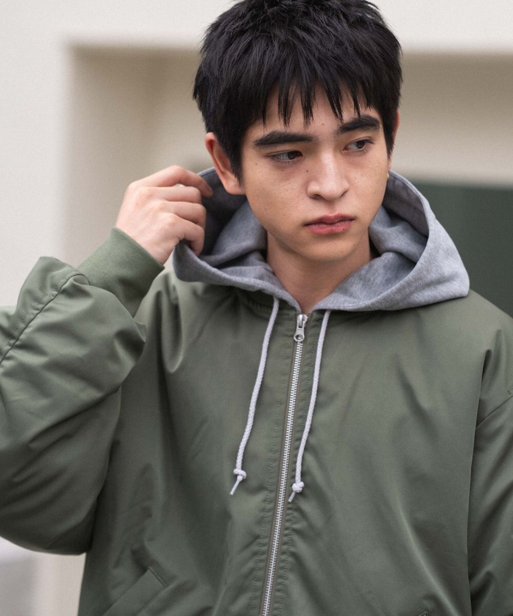 WEGO 【ユニセックス着用ITEM】2WAYフードパファーMA－1 