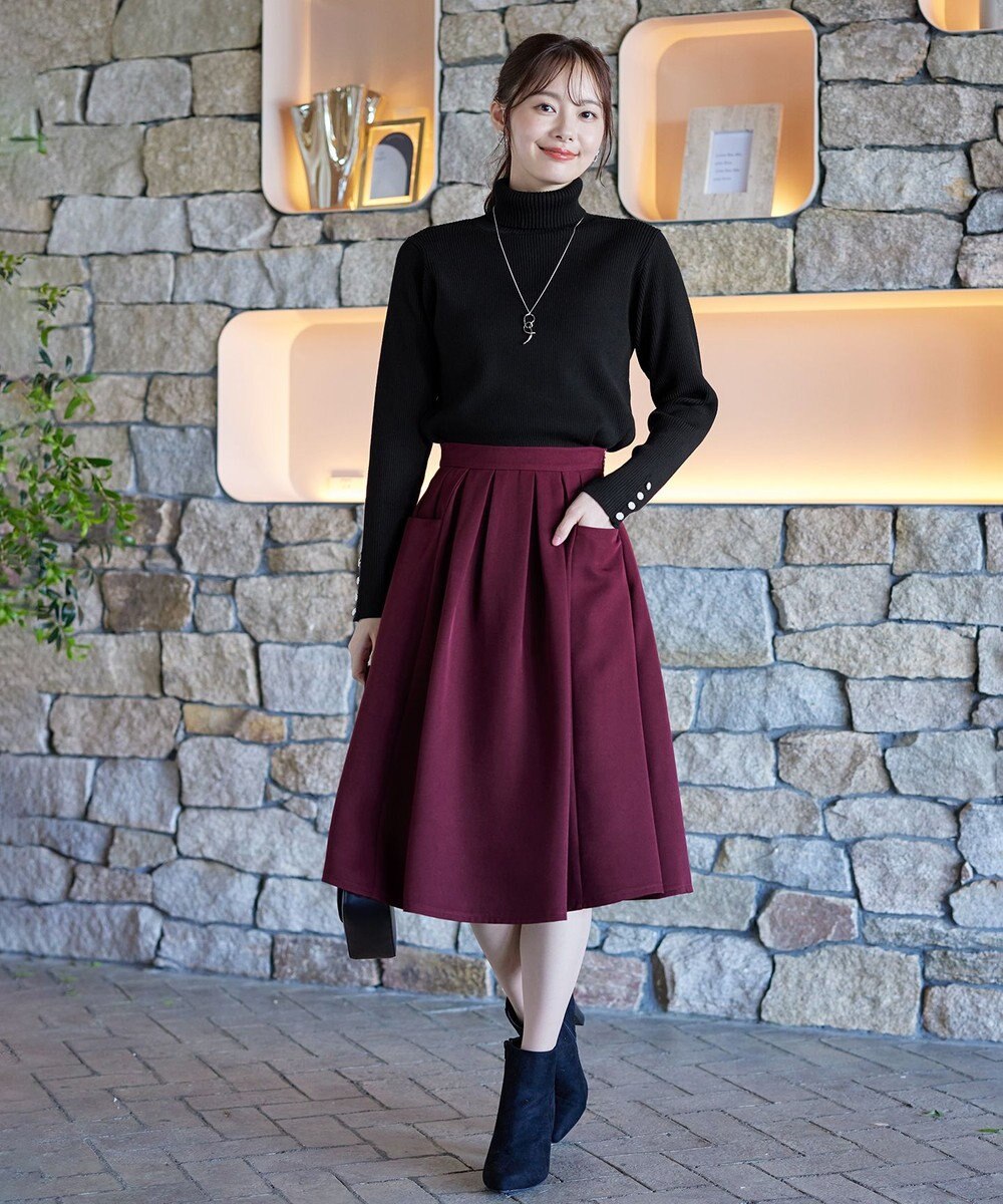 Tiaclasse ポケットフレアスカート 