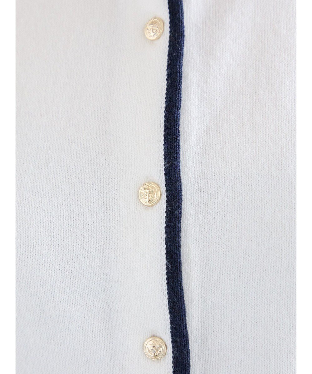 Te chichi ポケット付きクルーネックカーディガン 