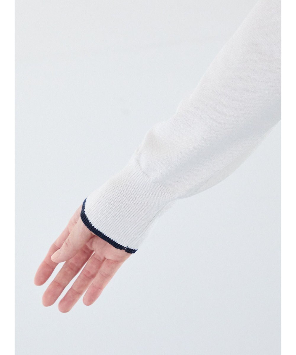 Te chichi ポケット付きクルーネックカーディガン 