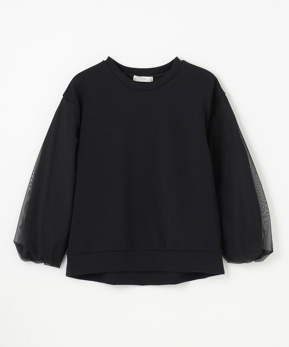 ANY L 【洗濯機可】チュールコンビダンボールプルオーバー 