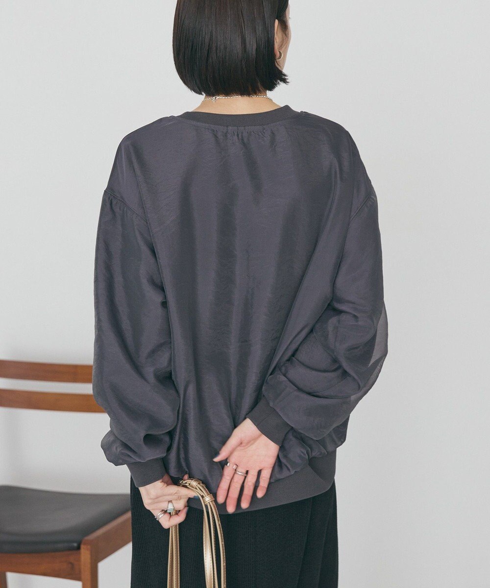 AMERICAN HOLIC オーガンジーレイヤードスウェットプルオーバー 