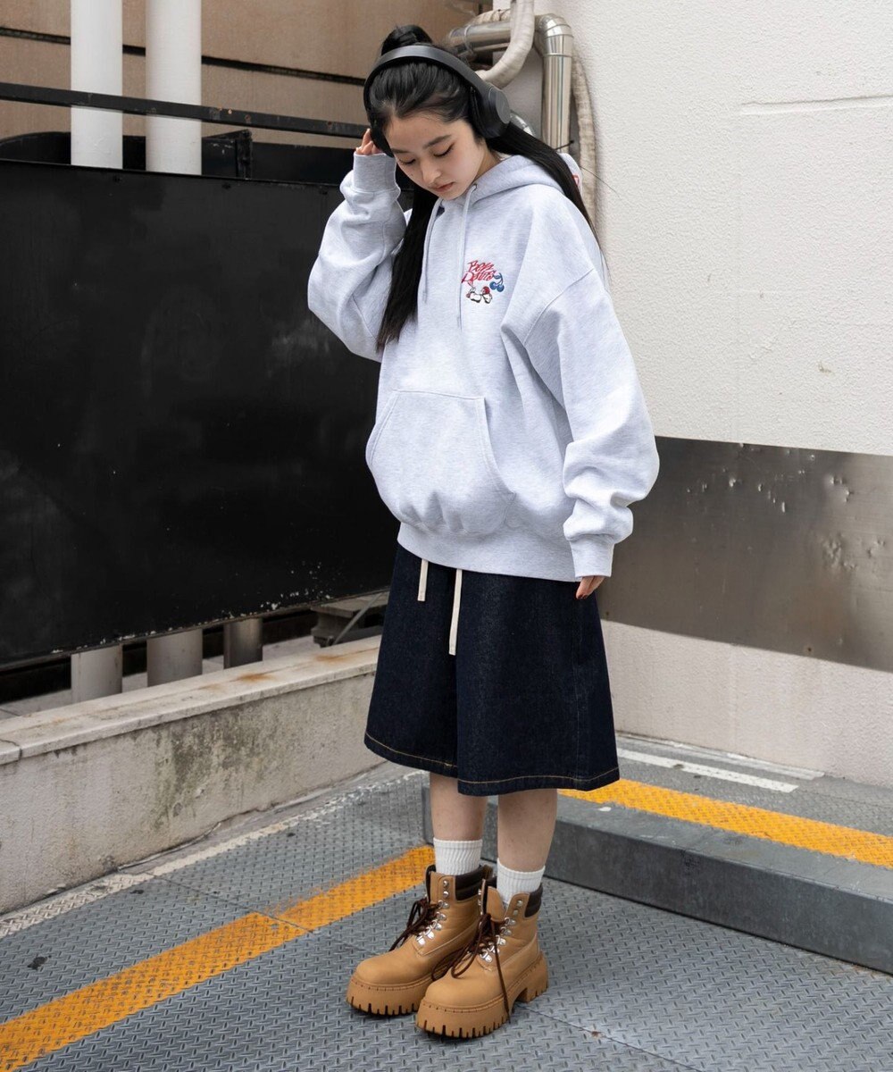 WEGO 【ユニセックス着用ITEM】別注BENDAVISグラフィックプルパーカー 