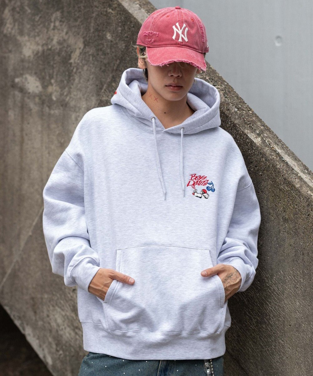 WEGO 【ユニセックス着用ITEM】別注BENDAVISグラフィックプルパーカー 