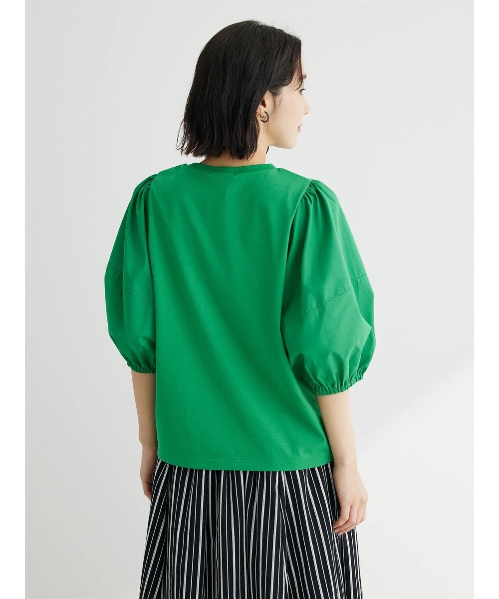 Green Parks 布帛ドッキングランタンスリーブカットプルオーバー 