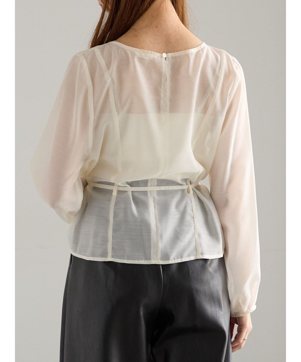 Te chichi ナローリボンシアーペプラムブラウス《2025Autumn catalog vol.2 item》 