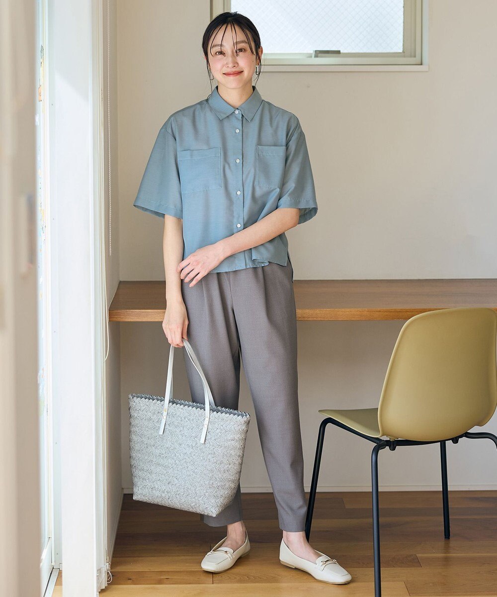 ANY シアーテックリネンシャツ 