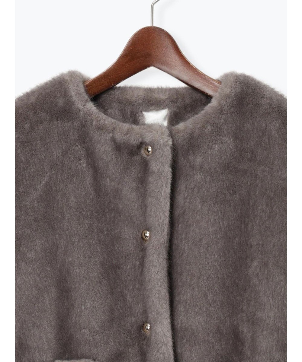 Te chichi グラデーションファーノーカラージャケット《2025winter catalog item》 