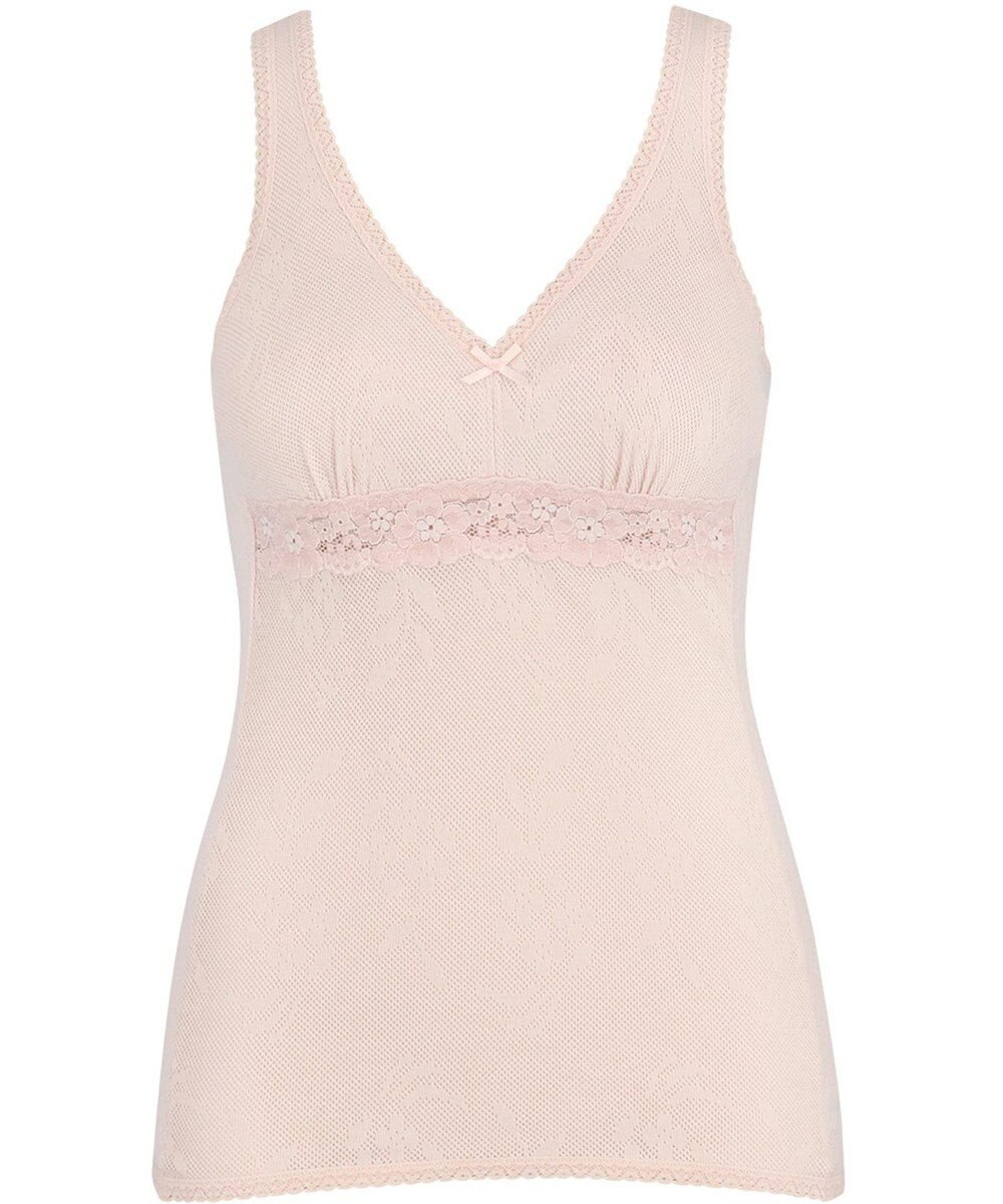 Wing カップ付きタンクトップ 綿100％(身生地) さらっと快適 【綿100％ メッシュタイプ】 ブラトップ 3Lまで対応 大きいサイズ EL6185 ウイング／ワコール 