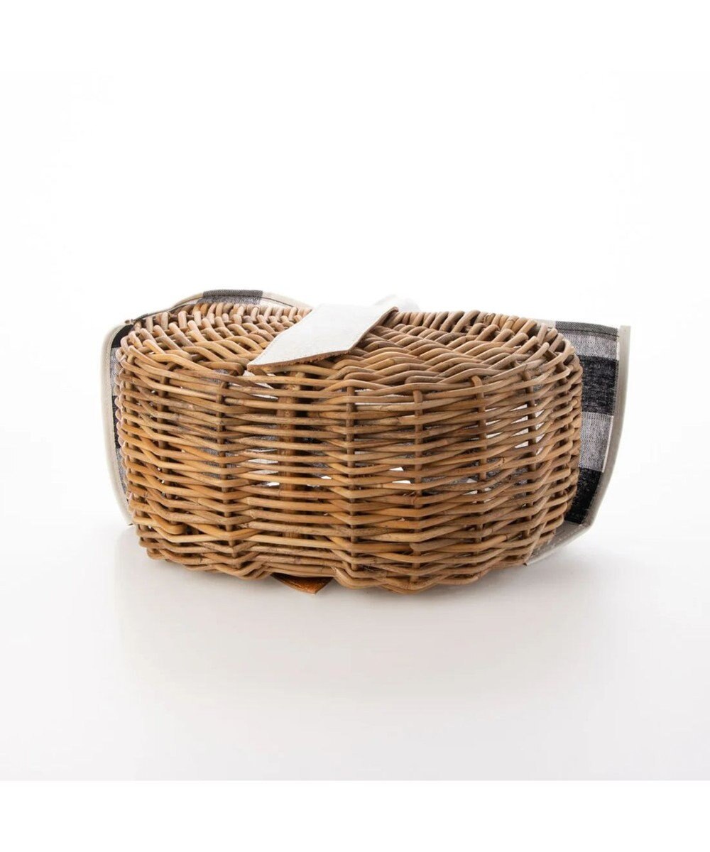 UNBILLION perche アラログ×姫路レザーフラップ付きカゴバッグ 