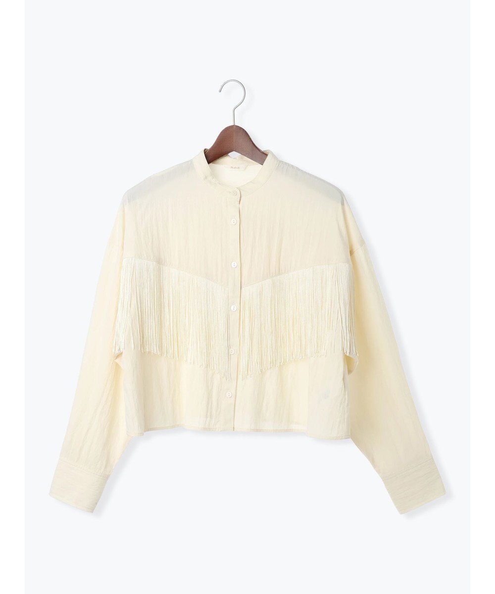 Te chichi フリンジショートシャツ《2025Autumn catalog vol.2 item》 
