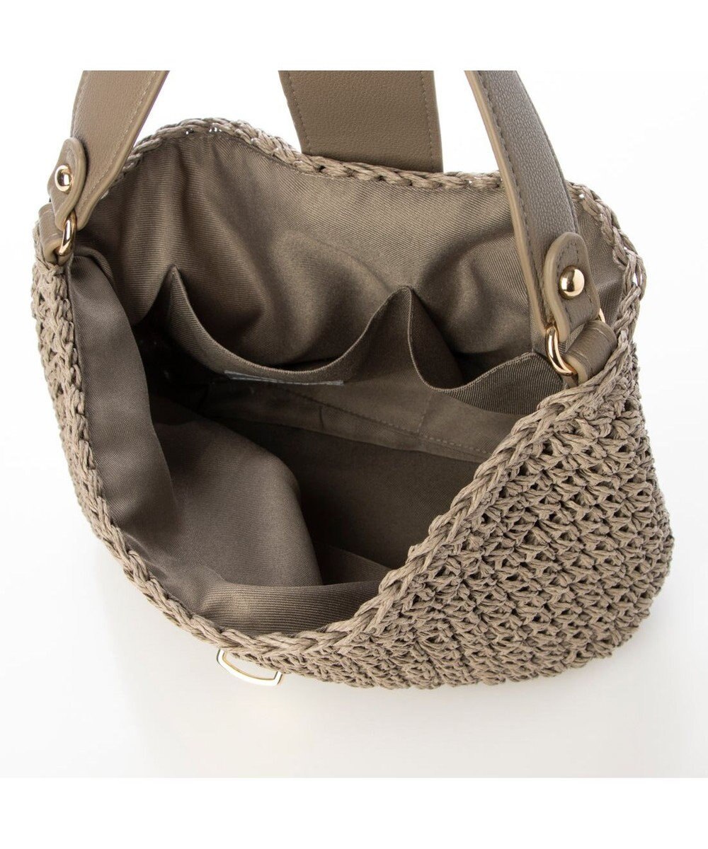 UNBILLION cachecache 差し込みフラップ2wayワンハンドルクロッシェトート 