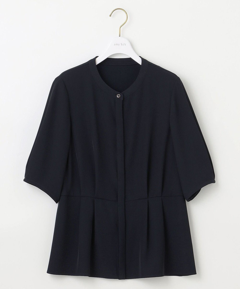 ANY SIS 【接触冷感・UVカット・速乾】コンフォートビューティサテン ブラウス 