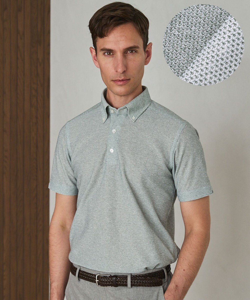 GOTAIRIKU 麻混・襟しっかり【洗える/通気性】ノルマンディーリネン ボタンダウンポロシャツ(25/26年モデル) 